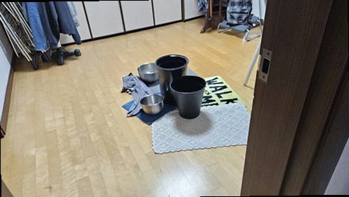 안성 누수탐지 수도계량기와 배관 연결 상태를 확인하는 모습