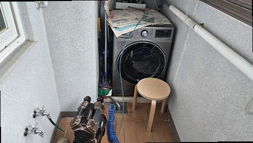 병점구 누수탐지 강우 후 외벽 얼룩 변화를 기록한 점검 자료