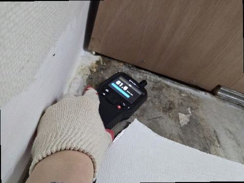 성북구 누수탐지 아래층 욕실 천장에 나타난 누수 얼룩과 백화 흔적