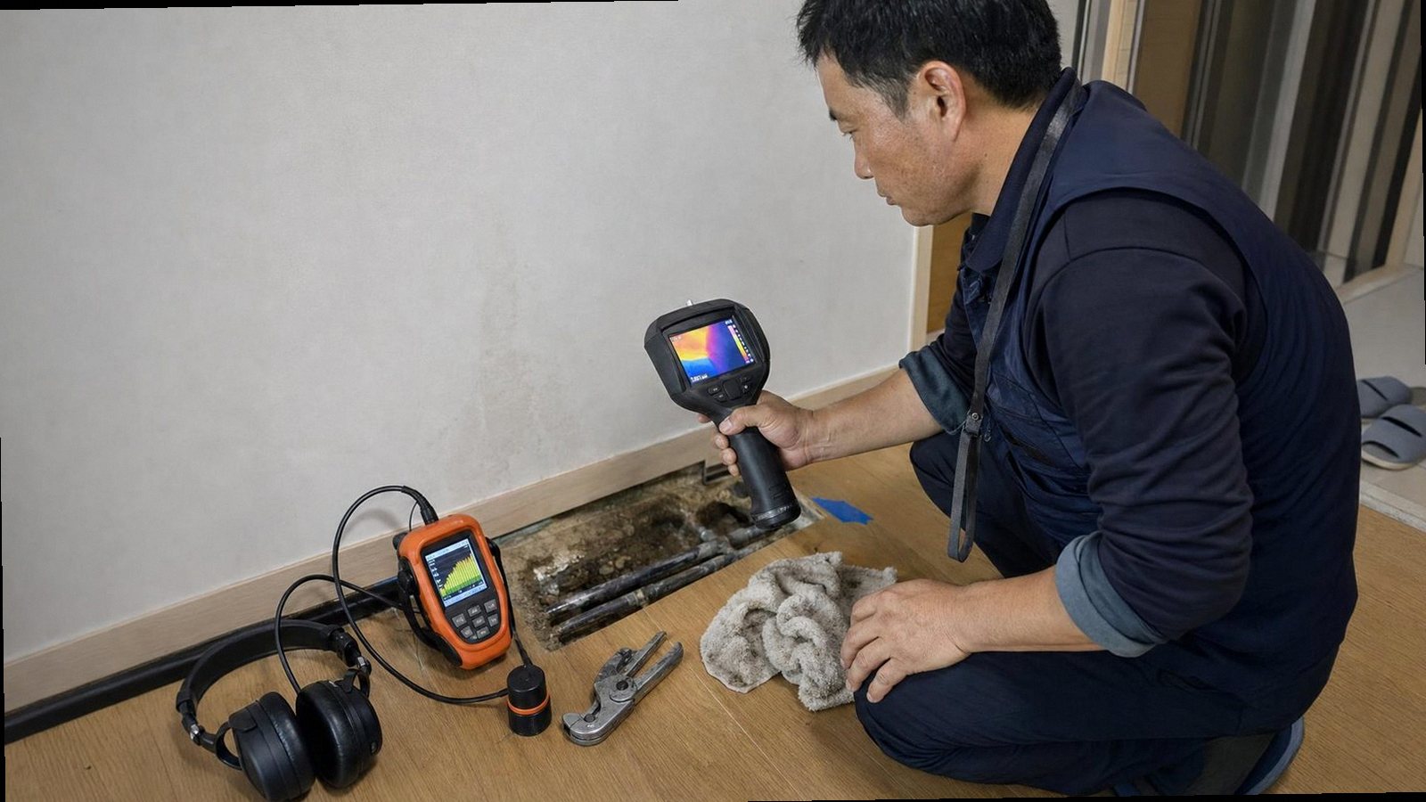분당구 누수탐지 현장 작업 분당구 누수탐지 현장 작업