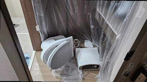 일산동구 누수탐지 설문동 다가구주택 2층 현관 벽 시공 후기 사진