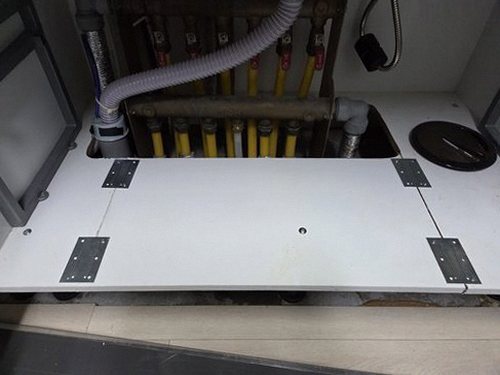 원미구 누수탐지 배관 공압 검사 장비 설치 모습