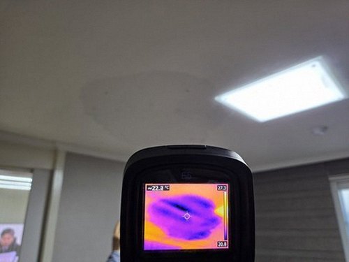 수정구 누수탐지 가스 탐지와 청음 장비로 누수 의심 구간을 비교하는 과정