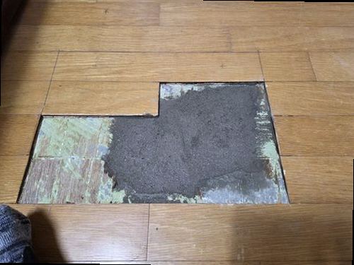 충남 누수탐지 벽면 습기와 누수 흔적을 확인하는 현장 점검 모습