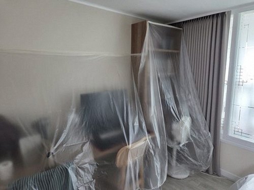 역삼동 아파트 7층 거실 바닥 시공 후기 사진
