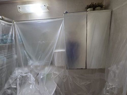 중계동 아파트 8층 거실 바닥 시공 후기 사진