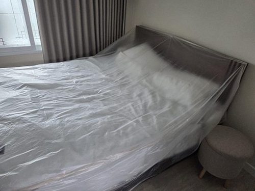 공항동 오피스텔 8층 안방 벽 시공 후기 사진