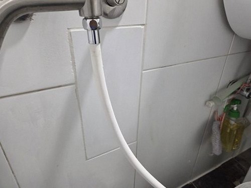 약수동 빌라 2층 욕실 아래층 시공 후기 사진