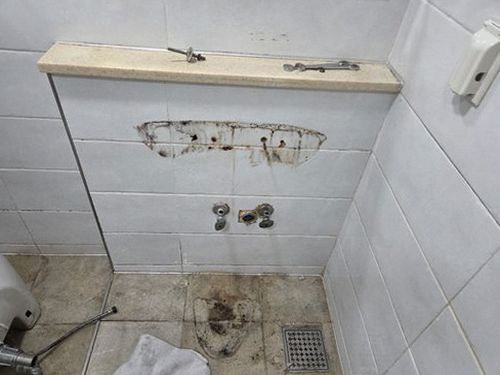 필동 연립주택 2층 현관 벽면 시공 후기 사진