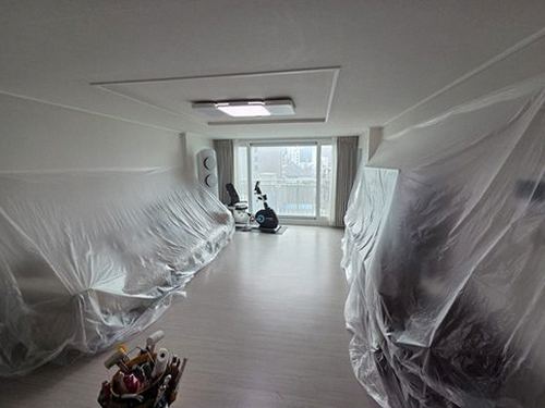 삼선동 아파트 5층 거실 시공 후기 사진