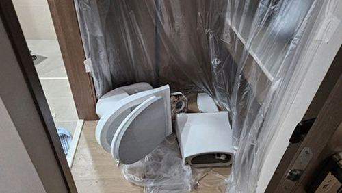 잠실동 아파트 12층 욕실 벽면 시공 후기 사진