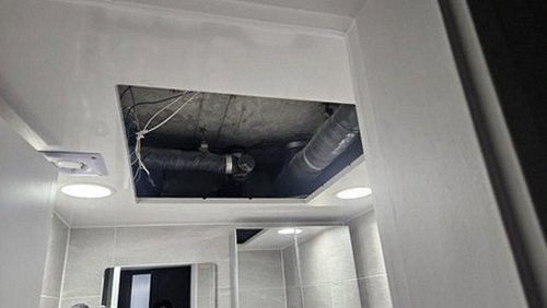 신길동 오피스텔 9층 욕실 수납장 시공 후기 사진