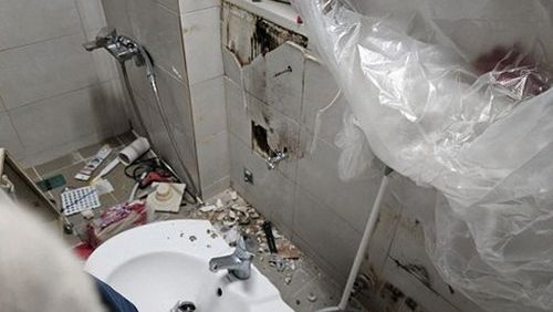 원효로동 오피스텔 8층 욕실 앞 시공 후기 사진